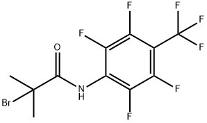 Propanamide, 2-bromo-2-methyl-N-[2,3,5,6-tetrafluoro-4-(trifluoromethyl)phenyl]- Structure