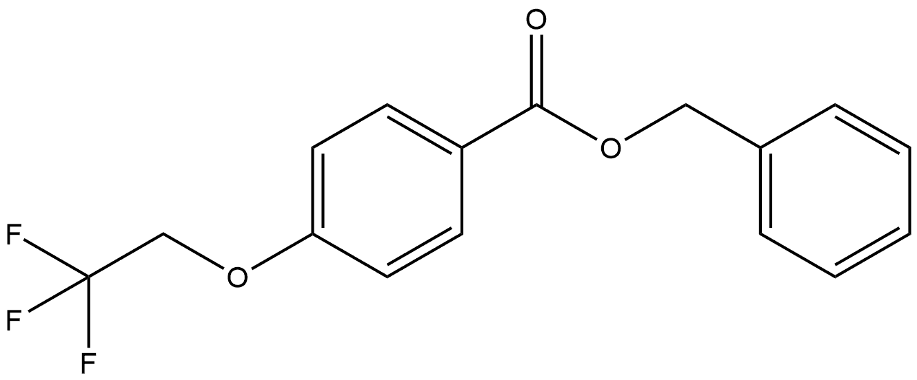 Phenylmethyl 4-(2,2,2-trifluoroethoxy)benzoate Structure