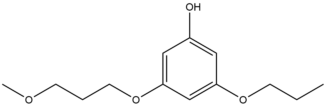 3-(3-Methoxypropoxy)-5-propoxyphenol Structure