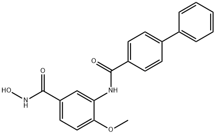 [1,1'-Biphenyl]-4-carboxamide, N-[5-[(hydroxyamino)carbonyl]-2-methoxyphenyl]- Structure