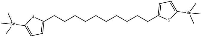 Stannane, 1,1'-(1,10-decanediyldi-5,2-thiophenediyl)bis[1,1,1-trimethyl- Structure
