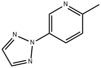 Pyridine, 2-methyl-5-(2H-1,2,3-triazol-2-yl)- Structure