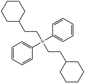 Bis(2-cyclohexylethyl)diphenylsilane 구조식 이미지