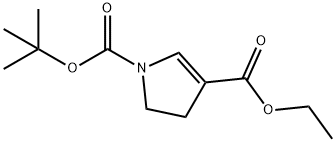 1H-Pyrrole-1,3-dicarboxylic acid, 4,5-dihydro-, 1-(1,1-dimethylethyl) 3-ethyl ester Structure