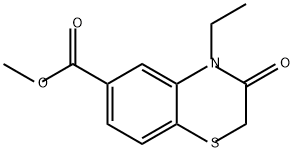 2H-1,4-Benzothiazine-6-carboxylic acid, 4-ethyl-3,4-dihydro-3-oxo-, methyl ester Structure