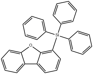 Dibenzofuran, 4-(triphenylsilyl)- Structure