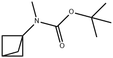 Carbamic acid, N-bicyclo[1.1.1]pent-1-yl-N-methyl-, 1,1-dimethylethyl ester Structure