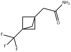 Bicyclo[1.1.1]pentane-1-acetamide, 3-(trifluoromethyl)- Structure