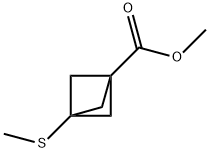 Bicyclo[1.1.1]pentane-1-carboxylic acid, 3-(methylthio)-, methyl ester Structure