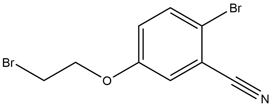 2-Bromo-5-(2-bromoethoxy)benzonitrile Structure