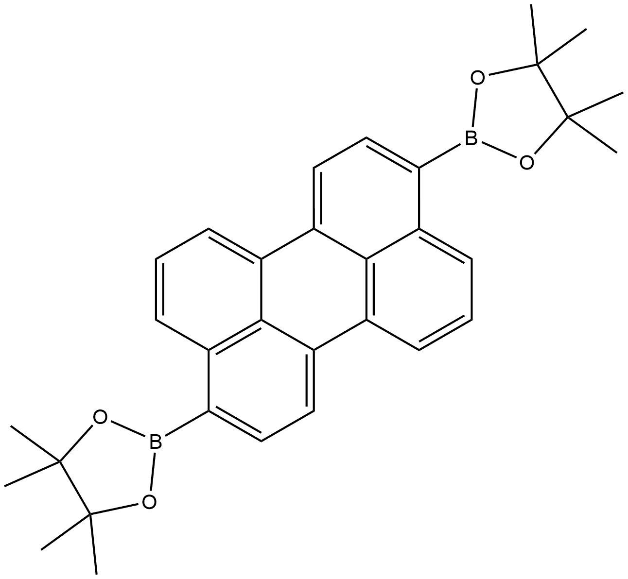 3,9-bis(4,4,5,5-tetramethyl-1,3,2-dioxaborolan-2-yl)perylene Structure