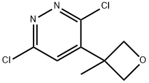 Pyridazine,3,6-dichloro-4-(3-methyl-3-oxetanyl)- Structure