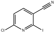 3-Pyridinecarbonitrile, 6-chloro-2-iodo- Structure