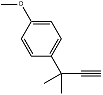 Benzene, 1-(1,1-dimethyl-2-propyn-1-yl)-4-methoxy- Structure