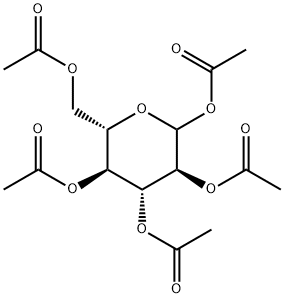 L-Glucopyranose, 1,2,3,4,6-pentaacetate Structure