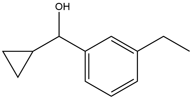 Benzenemethanol, α-cyclopropyl-3-ethyl- Structure