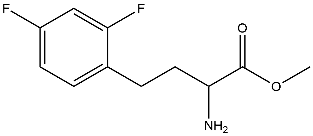 methyl 2-amino-4-(2,4-difluorophenyl)butanoate Structure