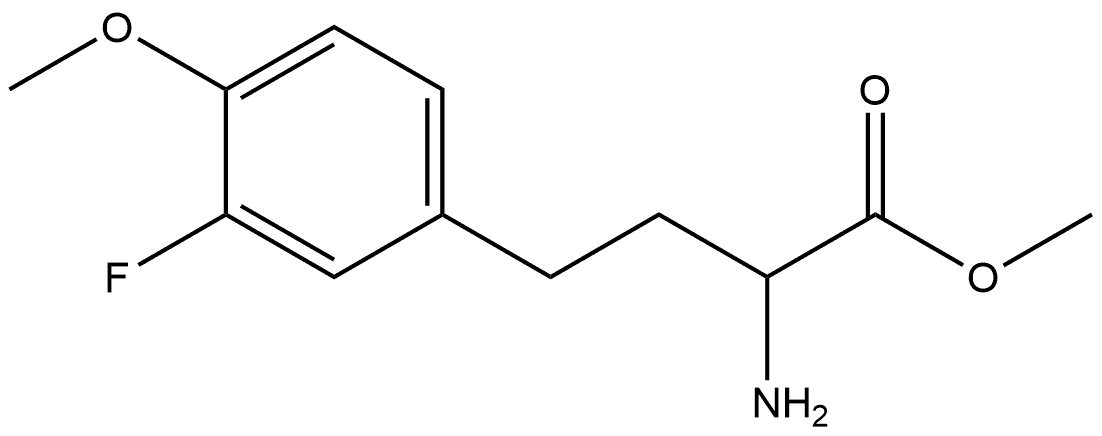 methyl 2-amino-4-(3-fluoro-4-methoxyphenyl)butanoate Structure