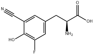 2-Amino-3-(3-cyano-5-fluoro-4-hydroxyphenyl)propanoic acid Structure