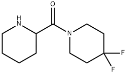 (4,4-Difluoropiperidin-1-yl)(piperidin-2-yl)methanone Structure