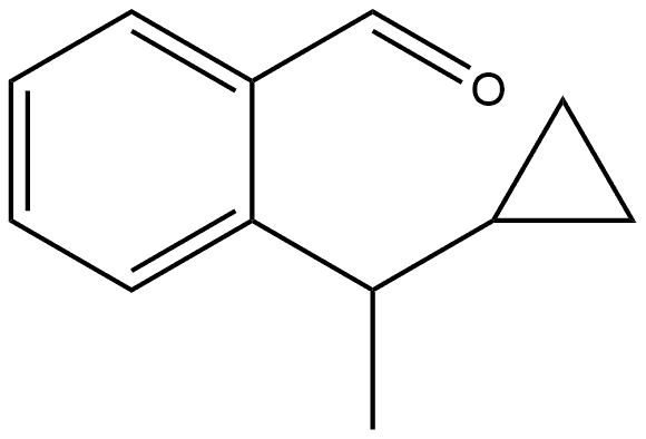 2-(1-Cyclopropylethyl)benzaldehyde Structure