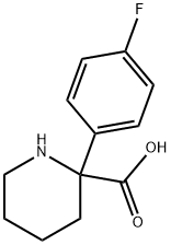 2-Piperidinecarboxylic acid, 2-(4-fluorophenyl)- Structure