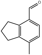 7-methyl-2,3-dihydro-1H-indene-4-carbaldehyde Structure