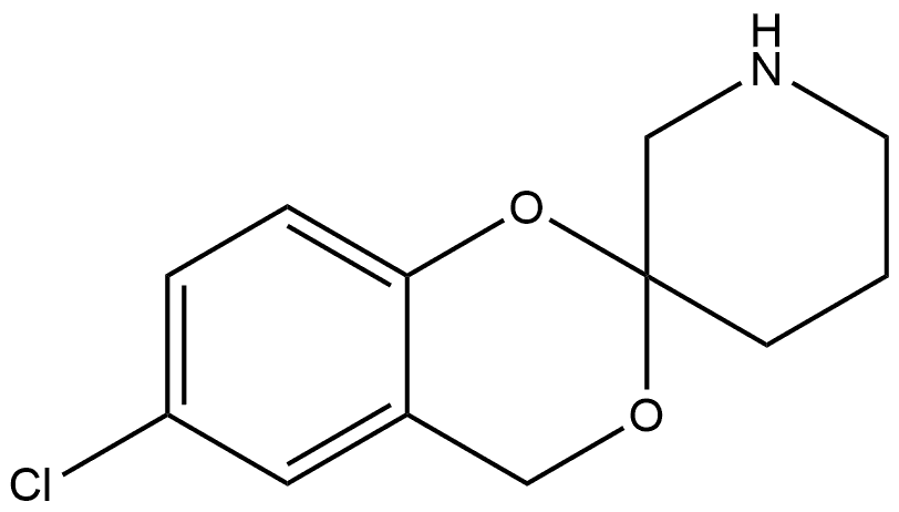 6-chloro-4H-spiro[benzo[d][1,3]dioxine-2,3'-piperidine Structure