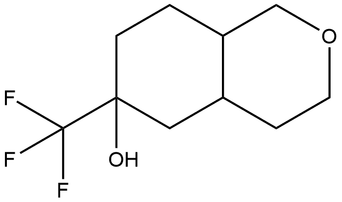 6-(trifluoromethyl)-octahydro-1H-2-benzopyran-6-ol Structure