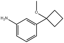 3-(1-methoxycyclobutyl)aniline Structure