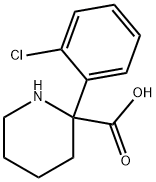 2-Piperidinecarboxylic acid, 2-(2-chlorophenyl)- Structure