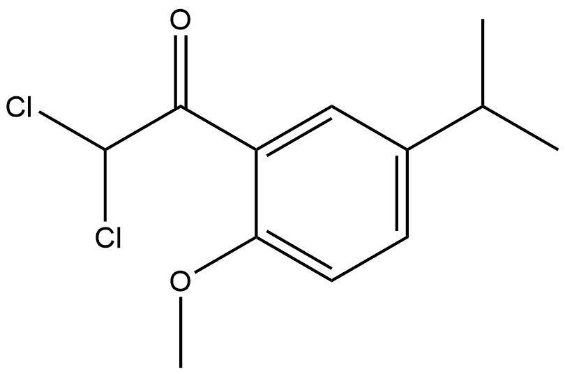 2,2-dichloro-1-(5-isopropyl-2-methoxyphenyl)ethanone Structure