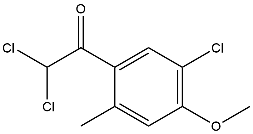 2,2-dichloro-1-(5-chloro-4-methoxy-2-methylphenyl)ethanone Structure