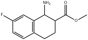 methyl 1-amino-7-fluoro-1,2,3,4-tetrahydronaphthalene-2-carboxylate 구조식 이미지