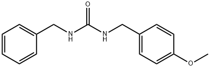 Urea, N-[(4-methoxyphenyl)methyl]-N'-(phenylmethyl)- Structure