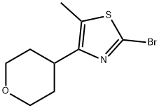 2-bromo-5-methyl-4-(oxan-4-yl)-1,3-thiazole Structure