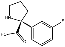 Proline, 2-(3-fluorophenyl)- Structure