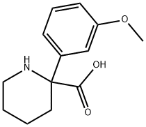 2-Piperidinecarboxylic acid, 2-(3-methoxyphenyl)- Structure