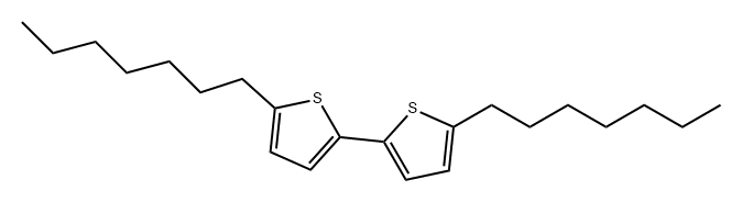 2,2'-Bithiophene, 5,5'-diheptyl- Structure