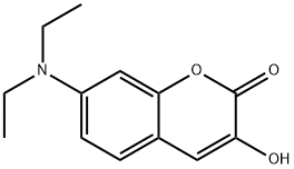 2H-1-Benzopyran-2-one, 7-(diethylamino)-3-hydroxy- Structure