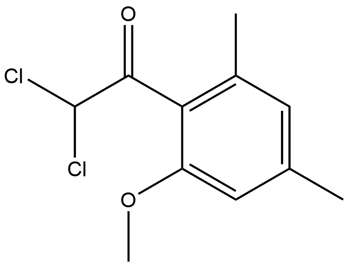 2,2-dichloro-1-(2-methoxy-4,6-dimethylphenyl)ethanone Structure