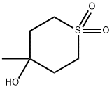 2H-Thiopyran-4-ol, tetrahydro-4-methyl-, 1,1-dioxide Structure