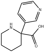 2-Piperidinecarboxylic acid, 2-(3-pyridinyl)- Structure