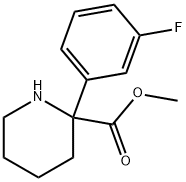 2-Piperidinecarboxylic acid, 2-(3-fluorophenyl)-, methyl ester Structure