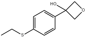 3-Oxetanol, 3-[4-(ethylthio)phenyl]- Structure