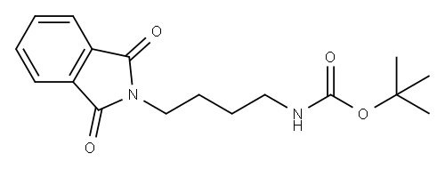Carbamic acid, N-[4-(1,3-dihydro-1,3-dioxo-2H-isoindol-2-yl)butyl]-, 1,1-dimethylethyl ester Structure