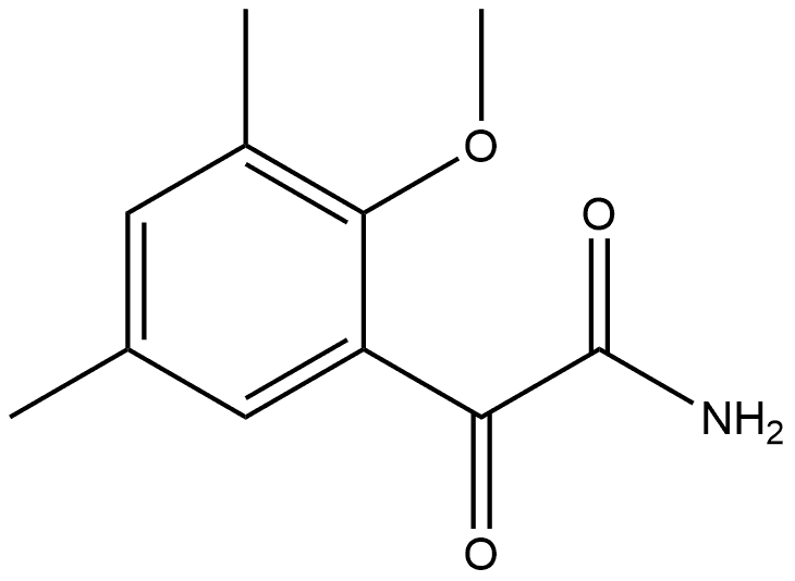 2-Methoxy-3,5-dimethyl-α-oxobenzeneacetamide Structure