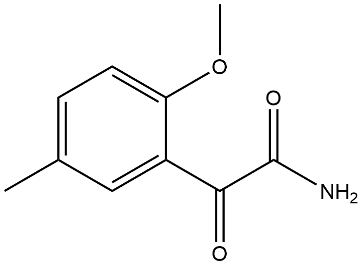 2-Methoxy-5-methyl-α-oxobenzeneacetamide Structure