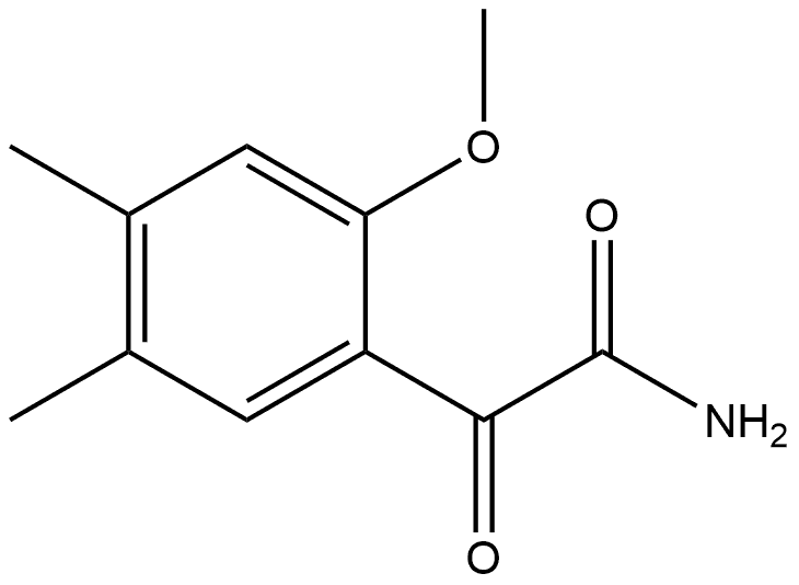 2-Methoxy-4,5-dimethyl-α-oxobenzeneacetamide Structure