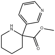 2-Piperidinecarboxylic acid, 2-(3-pyridinyl)-, methyl ester Structure